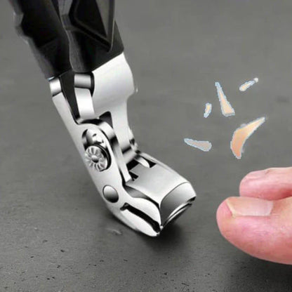 Precision Nail Clipper for Thick Nails with Wide Jaw and Ergonomic Grip