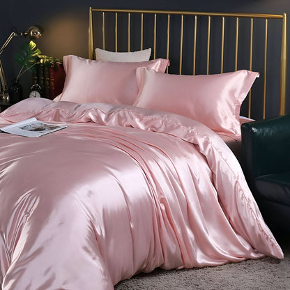 Premium Mulberry Silk Bedding Set with Soft Breathable Comfort