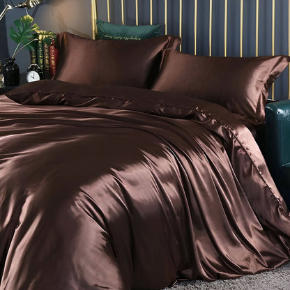 Premium Mulberry Silk Bedding Set with Soft Breathable Comfort