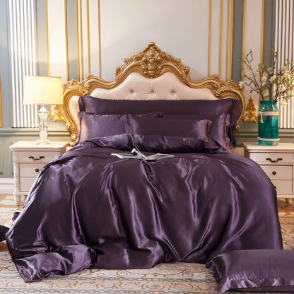 Premium Mulberry Silk Bedding Set with Soft Breathable Comfort