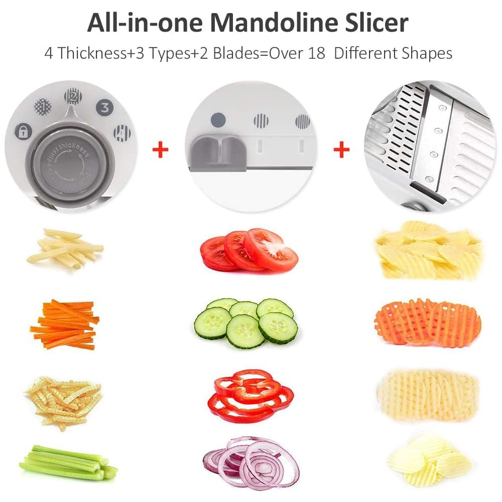 ProSlice Mandoline Vegetable Slicer with Precision Adjustable Blades