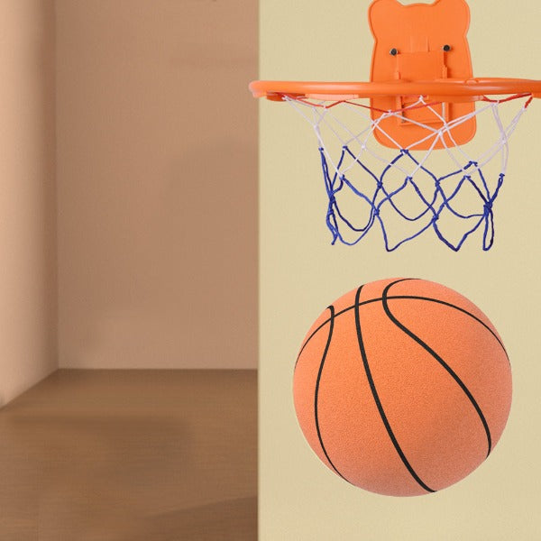 Quiet Indoor Basketball with Soft Bounce and Noise Reducing Design