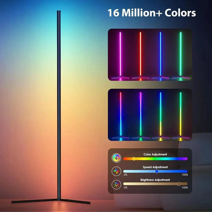 RGB Corner Lamp with Remote Control, Adjustable Brightness and Colour Effects