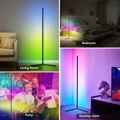 RGB Corner Lamp with Remote Control, Adjustable Brightness and Colour Effects