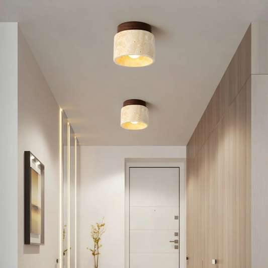 Radia Japanese Style Ceiling Light Minimalist Warm Glow Lamp