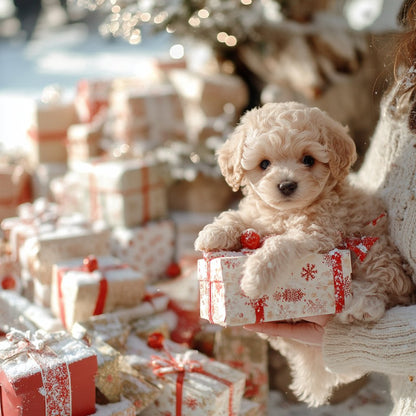 Realistic Plush Toy Puppy with Interactive Tail Wagging and Head Movement