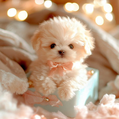 Realistic Plush Toy Puppy with Interactive Tail Wagging and Head Movement