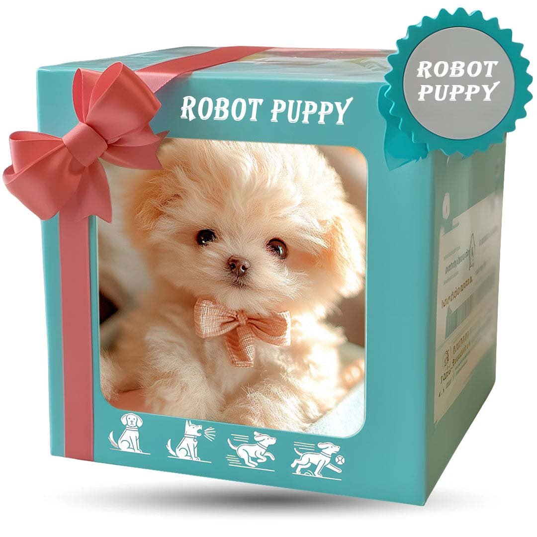 Realistic Plush Toy Puppy with Interactive Tail Wagging and Head Movement