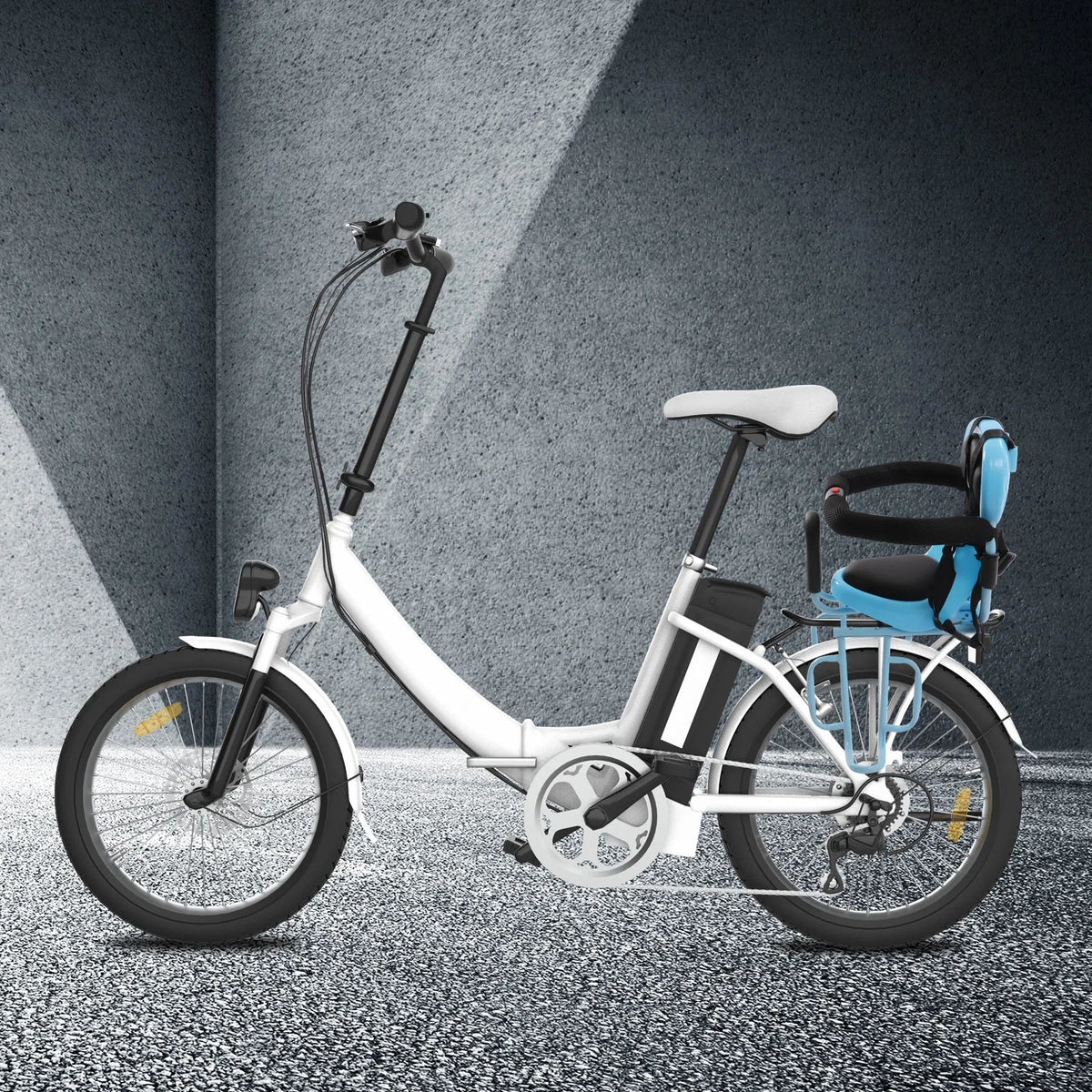 Rear Mounted Child Bike Seat with Backrest and Footrests