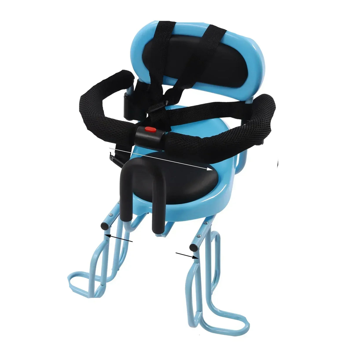 Rear Mounted Child Bike Seat with Backrest and Footrests