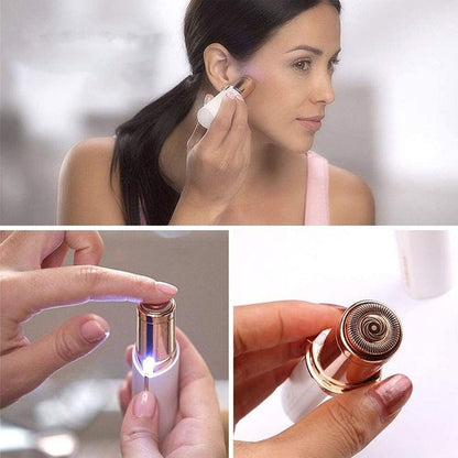 Rechargeable Facial Hair Remover with Compact USB Design