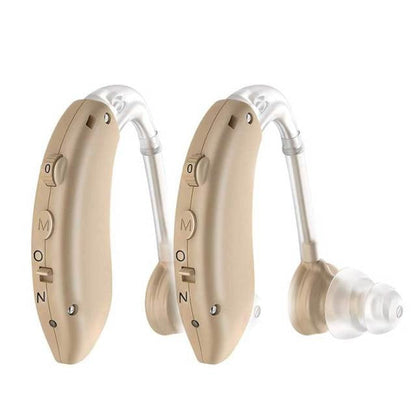 Rechargeable Hearing Aid with Adjustable Volume and 48-Hour Battery Life