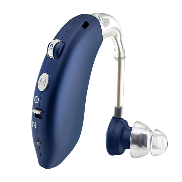 Rechargeable Hearing Aid with Adjustable Volume and 48-Hour Battery Life