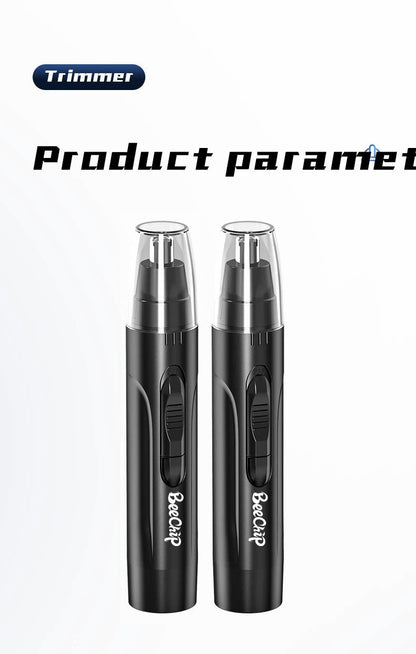 Rechargeable Nose and Ear Hair Trimmer for Safe and Precise Grooming