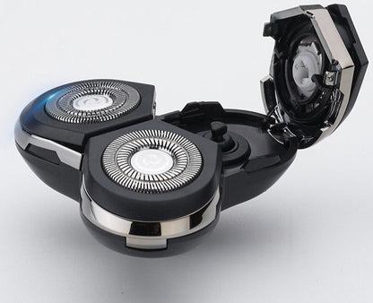Rechargeable Wet and Dry Shaver with LCD Battery Display
