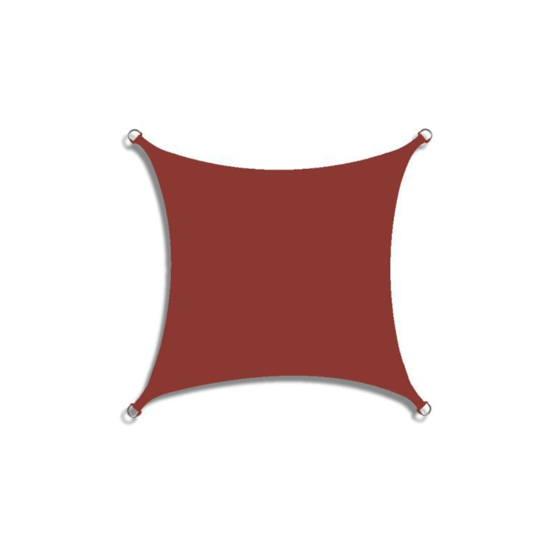 Rectangular Sun Shade Sail with Reinforced Corners and Fixing Rope