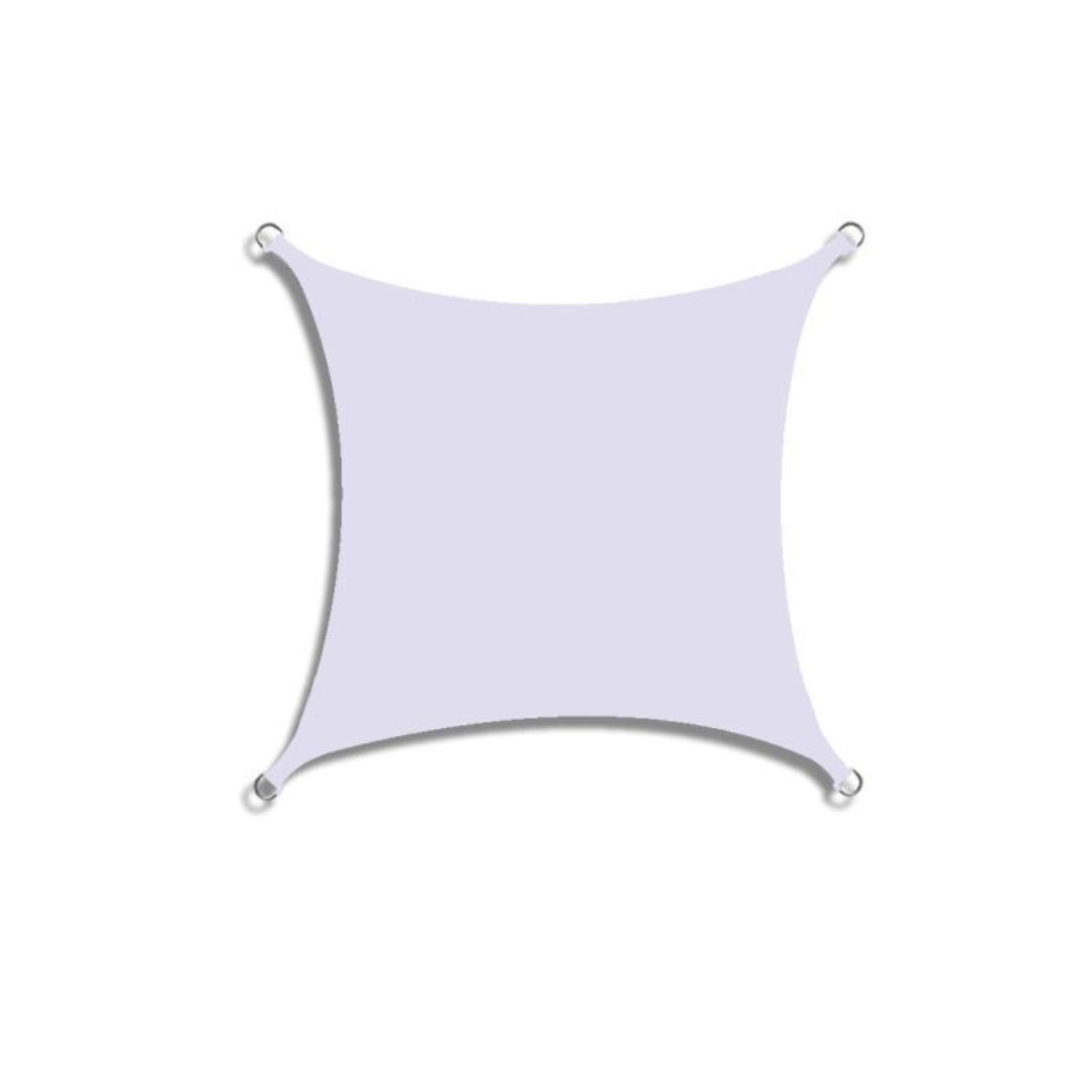 Rectangular Sun Shade Sail with Reinforced Corners and Fixing Rope