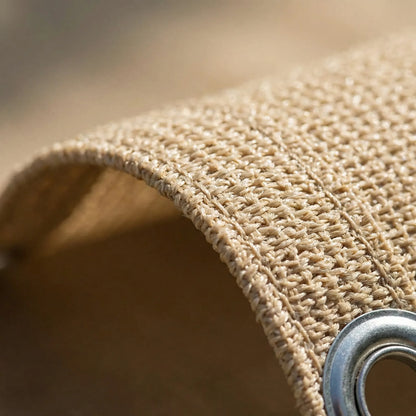 Rectangular Sun Shade Sail with Reinforced Corners and Fixing Rope