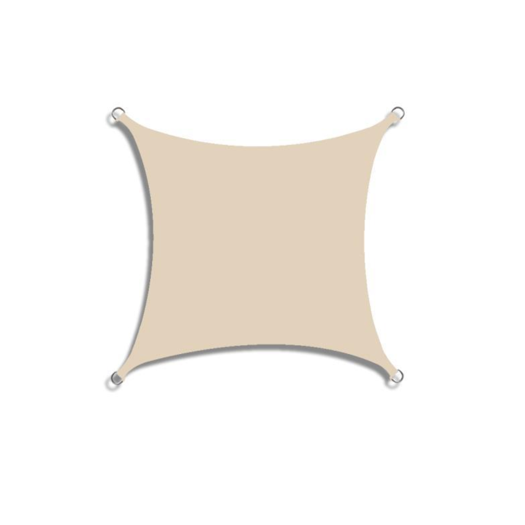 Rectangular Sun Shade Sail with Reinforced Corners and Fixing Rope