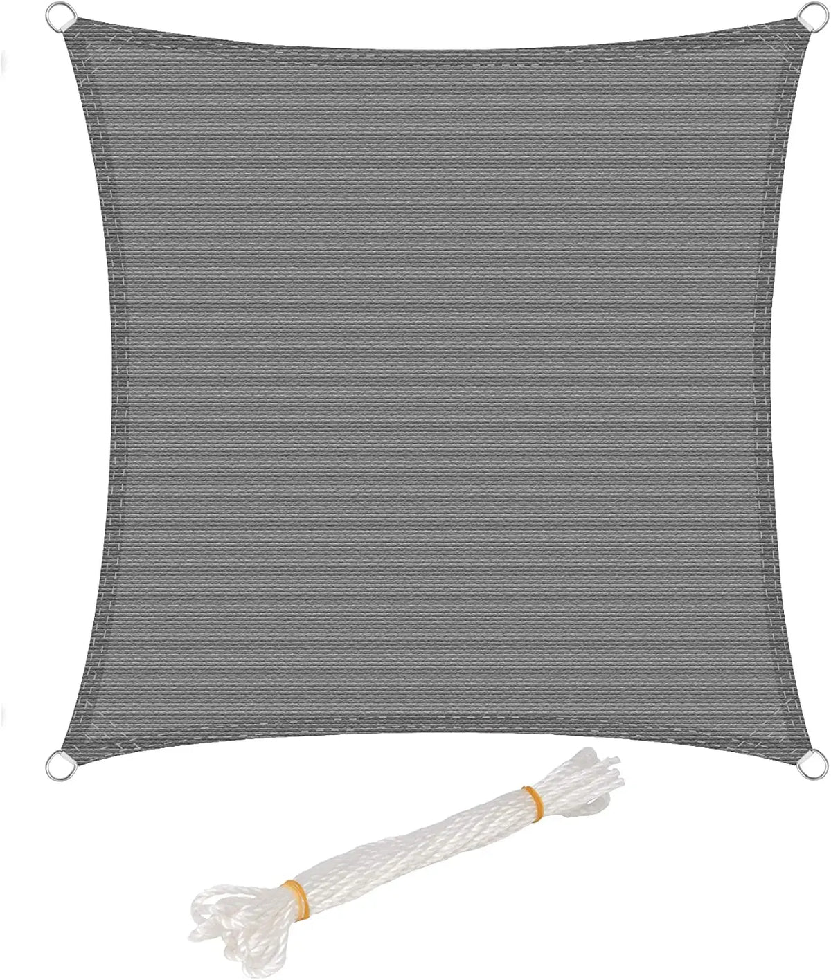 Rectangular Sun Shade Sail with Reinforced Corners and Fixing Rope