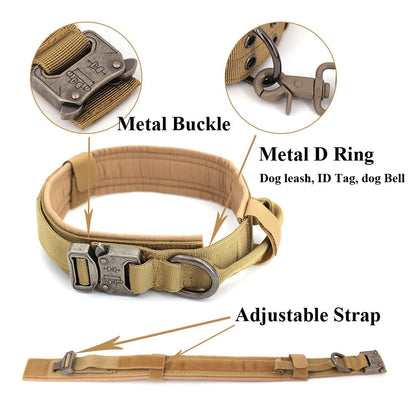 Reflective Nylon Dog Leash with Strong Handle for Training