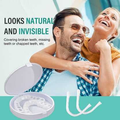 Removable Cosmetic Tooth Set for a Natural-Looking Smile