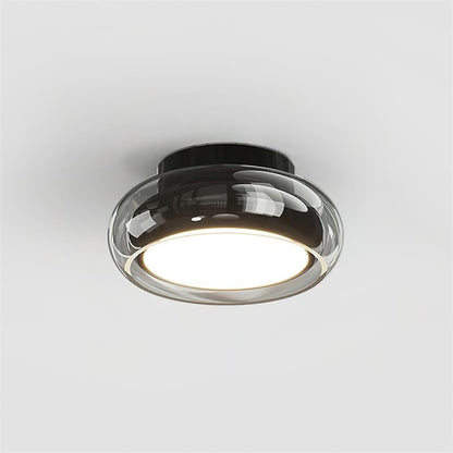 Retro Glass LED Flush Mount Ceiling Light