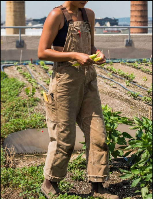 Reusable Garden Overalls with Adjustable Straps and Multiple Pockets