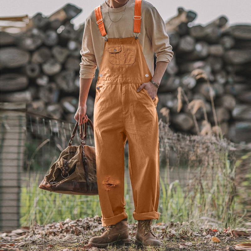 Reusable Garden Overalls with Adjustable Straps and Multiple Pockets