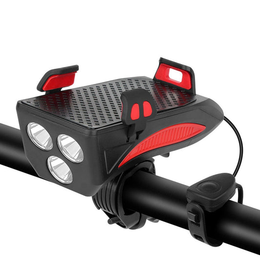 RideLight 4 in 1 Bike Light with Phone Holder Power Bank and Horn