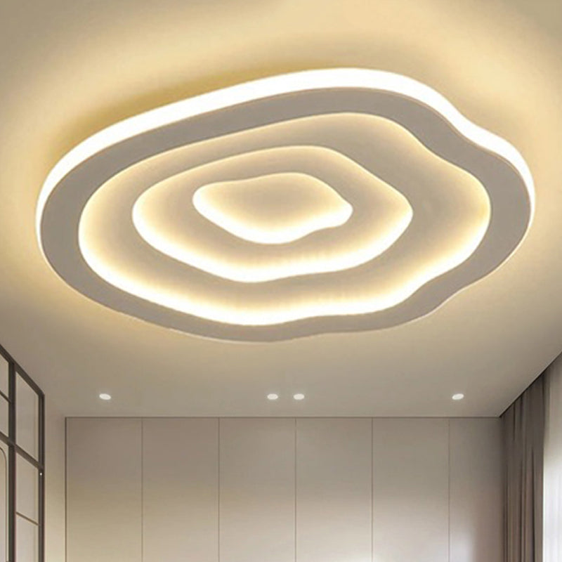 Lampada da soffitto LED in acrilico effetto ondulato, a plafone