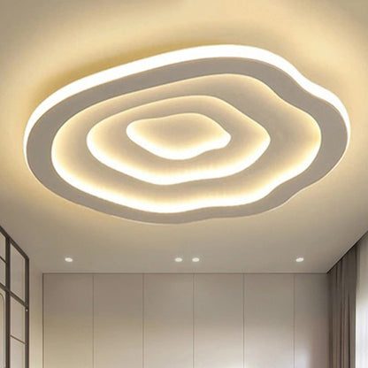 Lampada da soffitto LED in acrilico effetto ondulato, a plafone