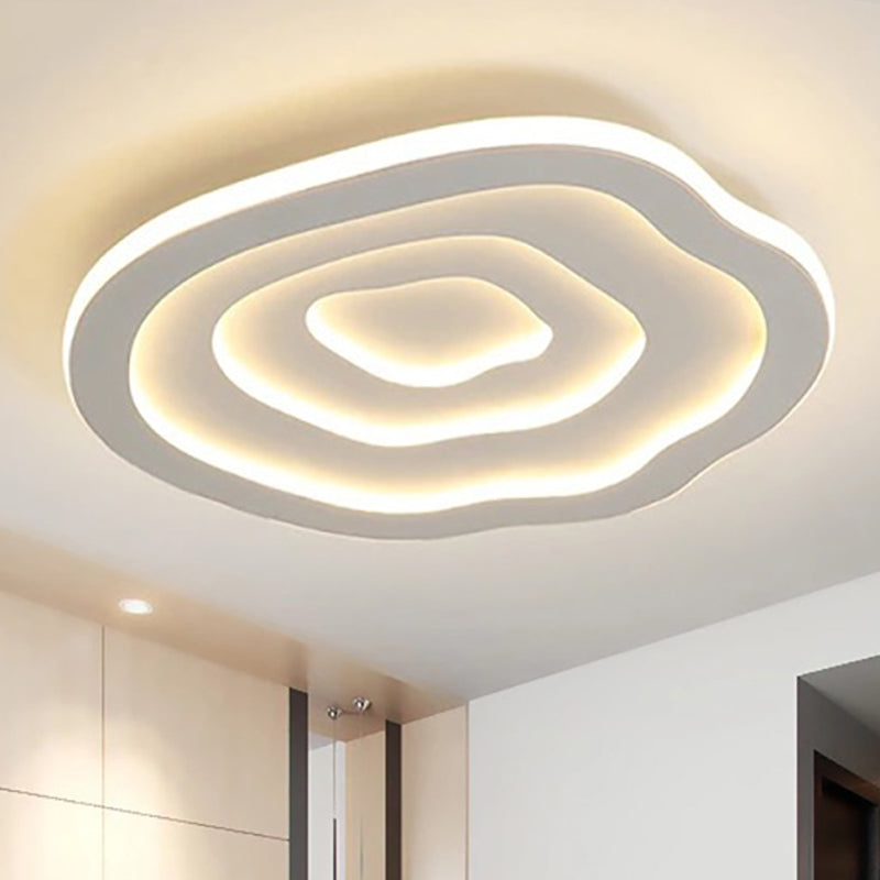 Lampada da soffitto LED in acrilico effetto ondulato, a plafone