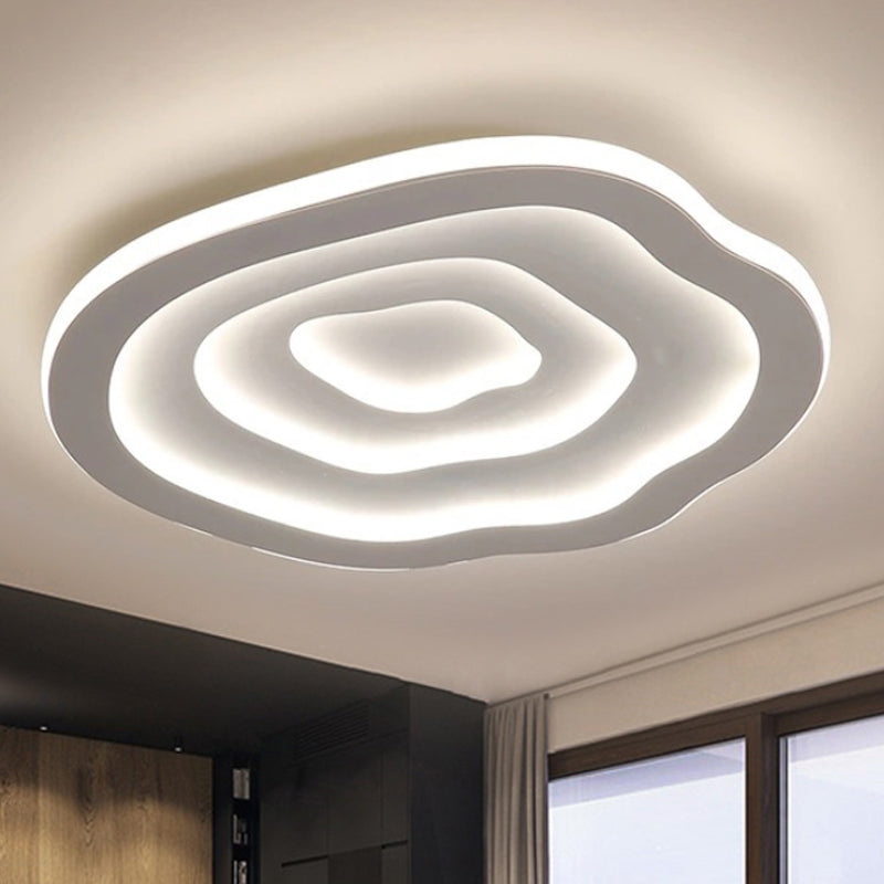 Lampada da soffitto LED in acrilico effetto ondulato, a plafone