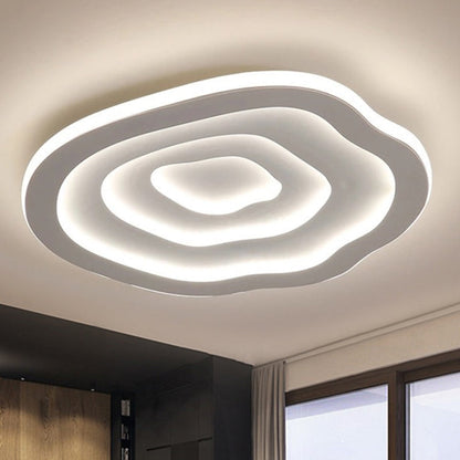 Lampada da soffitto LED in acrilico effetto ondulato, a plafone