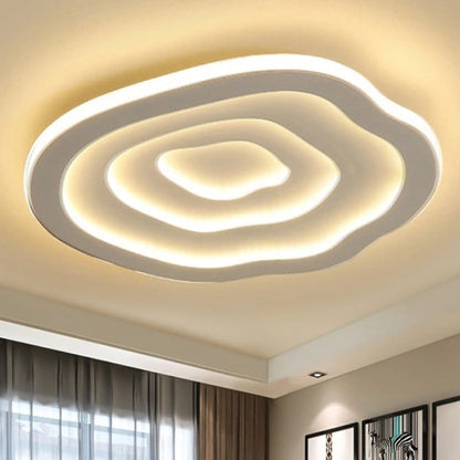 Lampada da soffitto LED in acrilico effetto ondulato, a plafone
