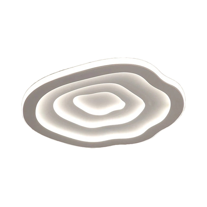Lampada da soffitto LED in acrilico effetto ondulato, a plafone