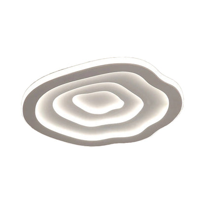 Lampada da soffitto LED in acrilico effetto ondulato, a plafone