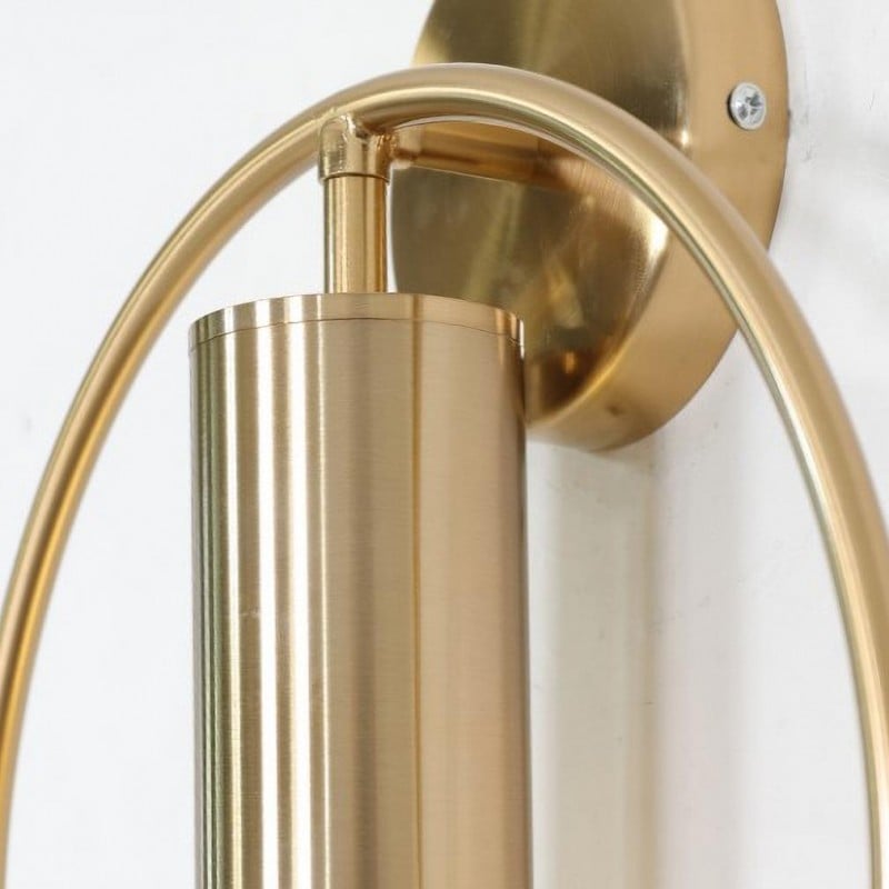 Rotatable Gold Ring Wall Light