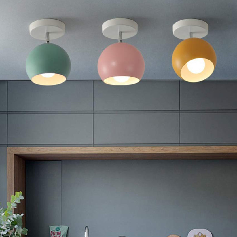 Round Aluminium Flush Mount Ceiling Light