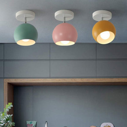 Round Aluminium Flush Mount Ceiling Light