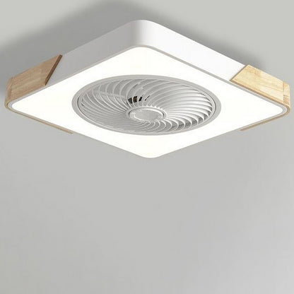 Round Blade-Free LED Ceiling Fan with Remote Control and Quiet Operation