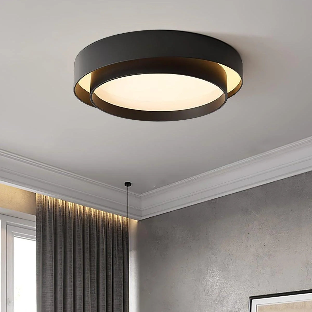 Round LED Flush Mount Ceiling Light with Minimalist Design