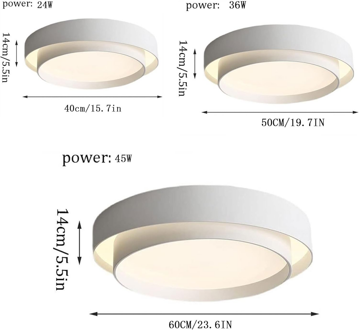 Round LED Flush Mount Ceiling Light with Minimalist Design