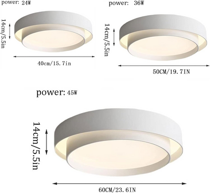 Round LED Flush Mount Ceiling Light with Minimalist Design