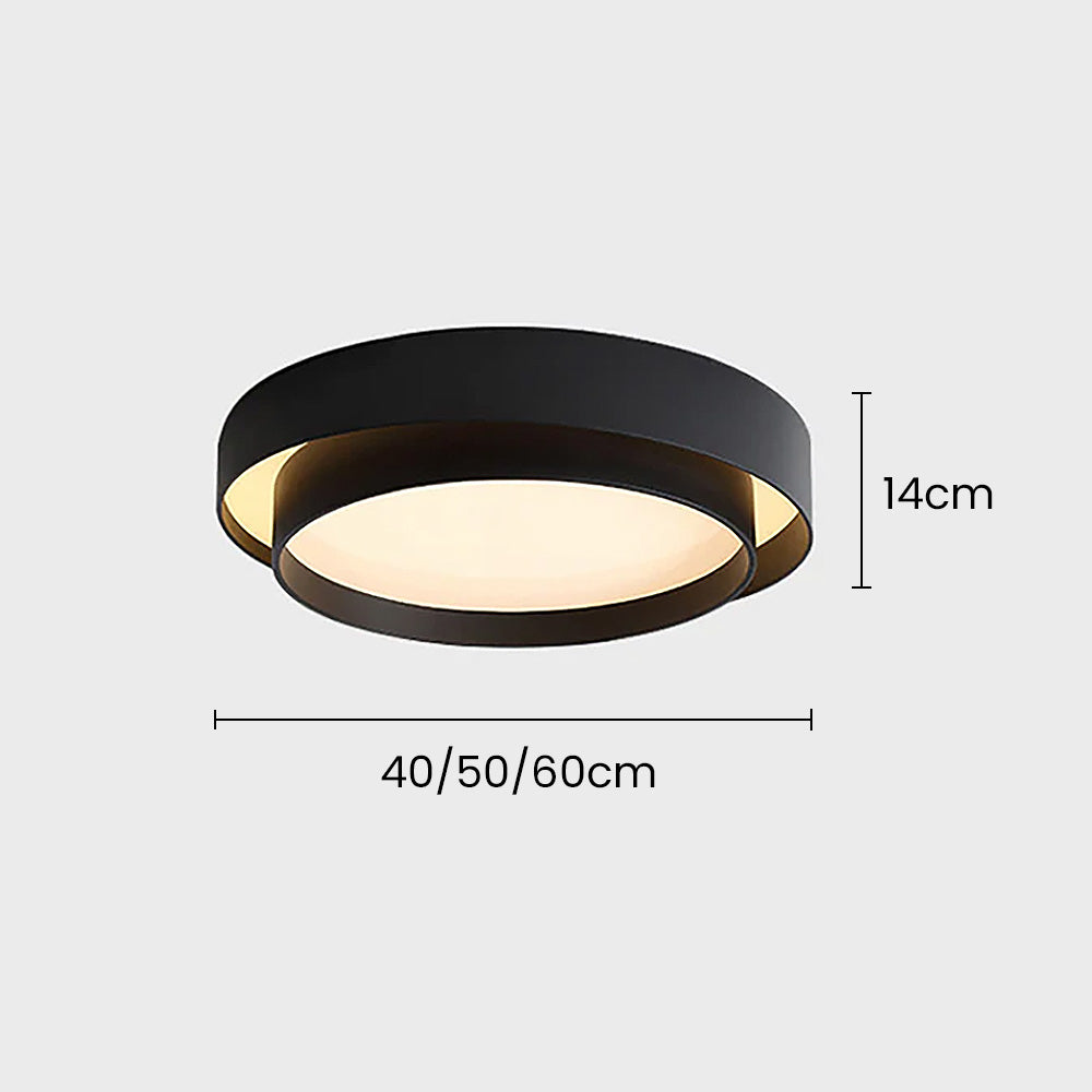 Round LED Flush Mount Ceiling Light with Minimalist Design
