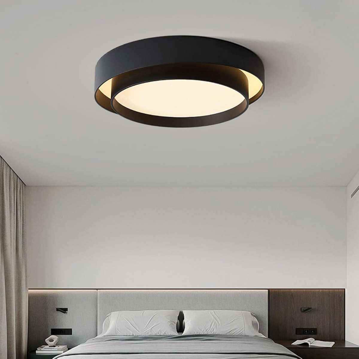 Round LED Flush Mount Ceiling Light with Minimalist Design