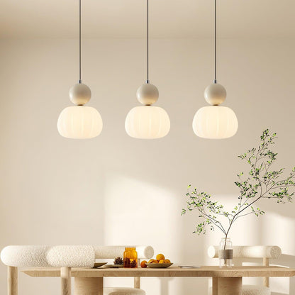 Round Organic Acrylic Pendant Light