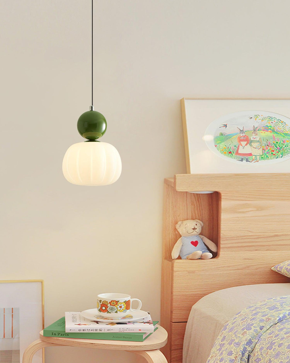 Round Organic Acrylic Pendant Light