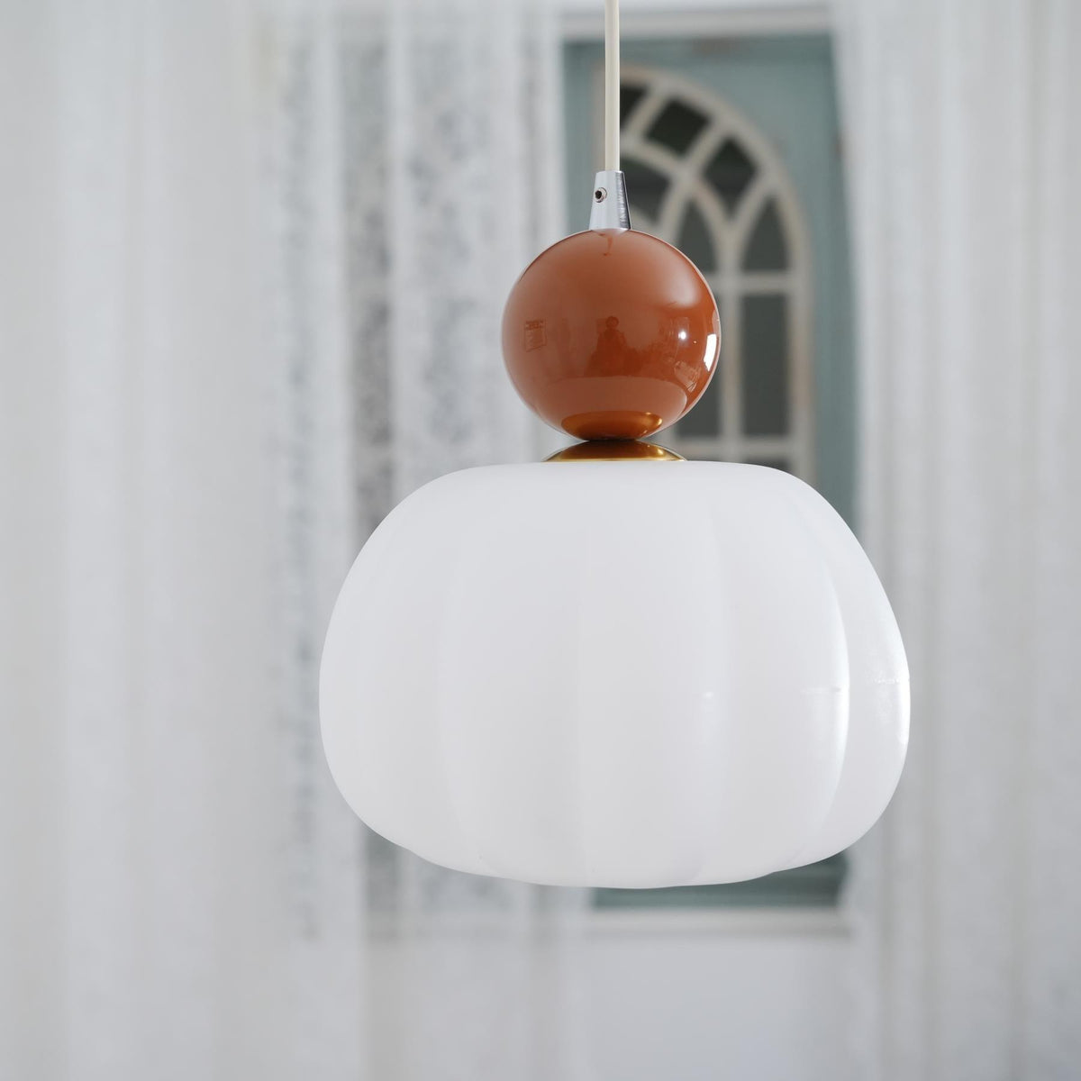 Round Organic Acrylic Pendant Light